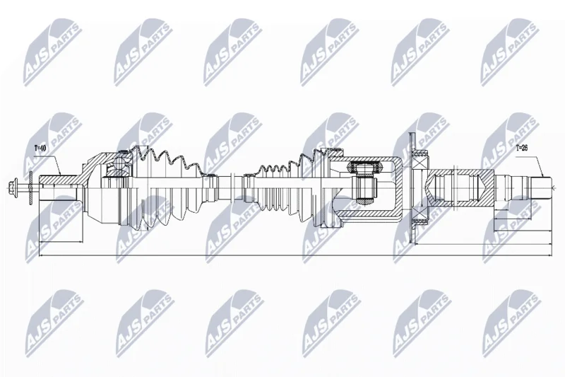 Drive Shaft NTY NPW-VV-032