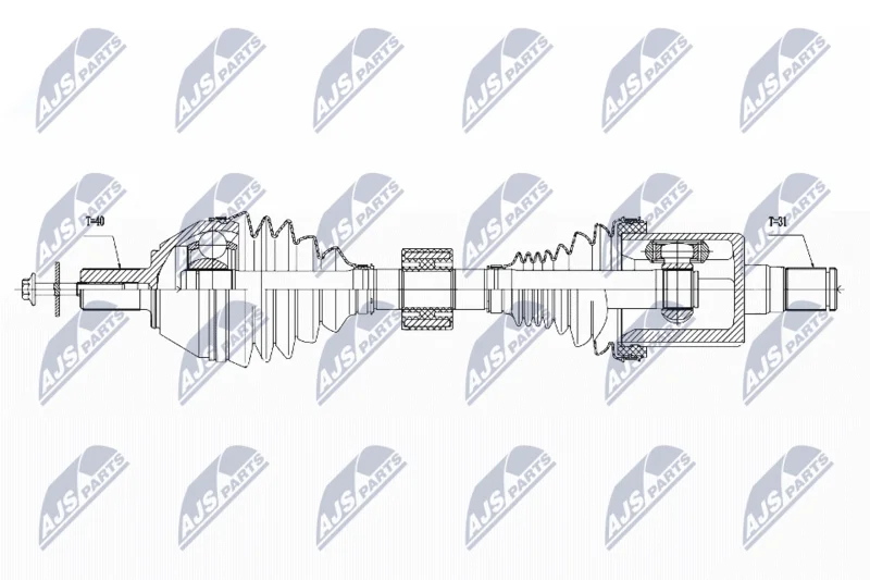 Pogonska gred NTY NPW-VV-040