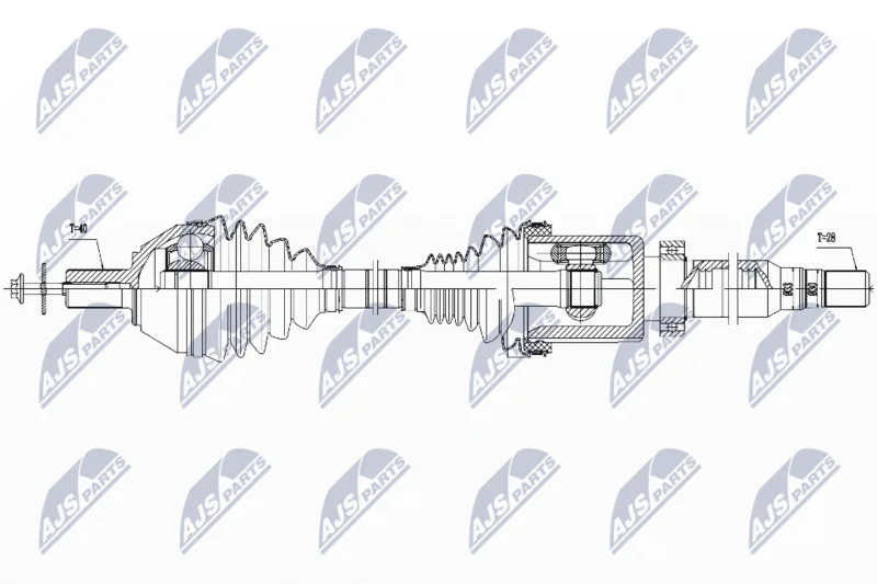 Drive Shaft NTY NPW-VV-042