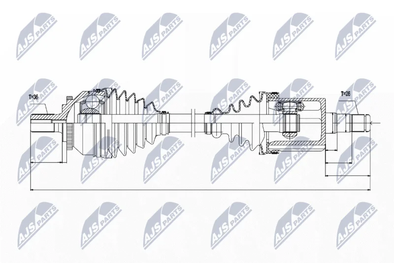 Pogonska gred NTY NPW-VV-045