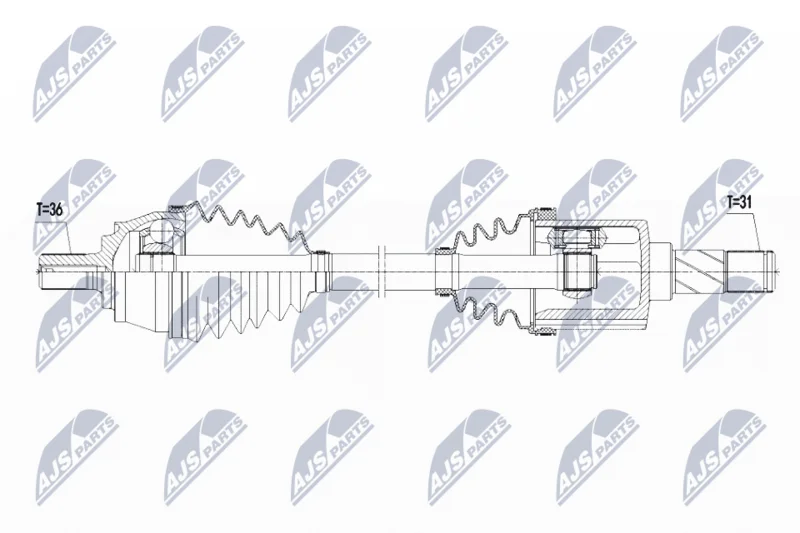 Pogonska gred NTY NPW-VV-109