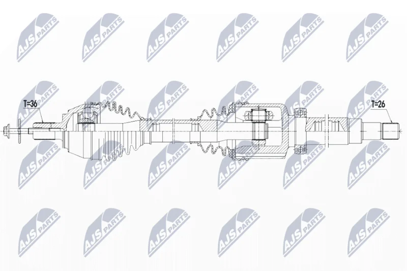 Pogonska gred NTY NPW-VV-125