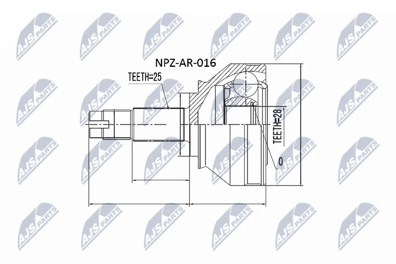 Komplet sklepov, pogonska gred NTY NPZ-AR-016