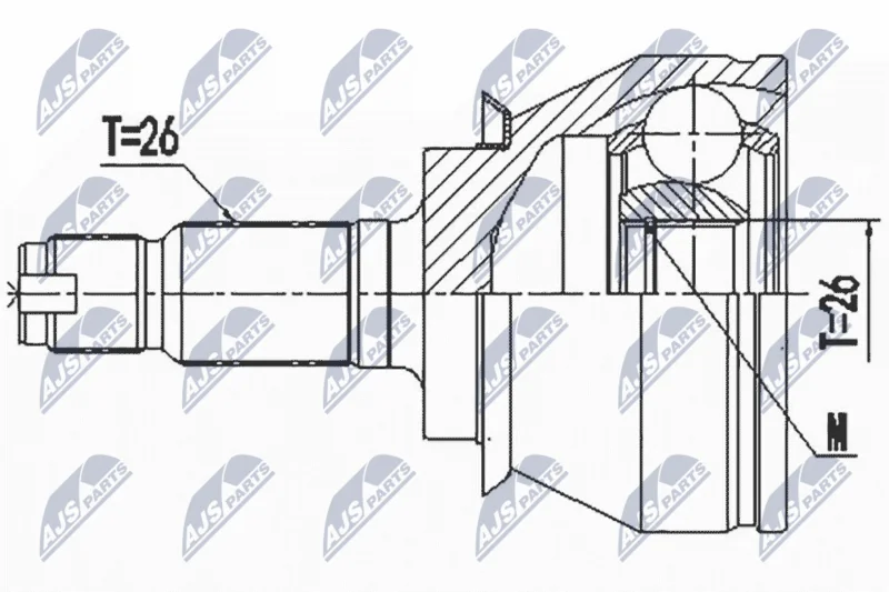 Komplet sklepov, pogonska gred NTY NPZ-BM-020