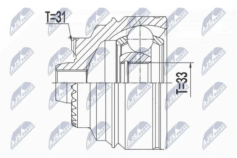 Komplet sklepov, pogonska gred NTY NPZ-BM-025