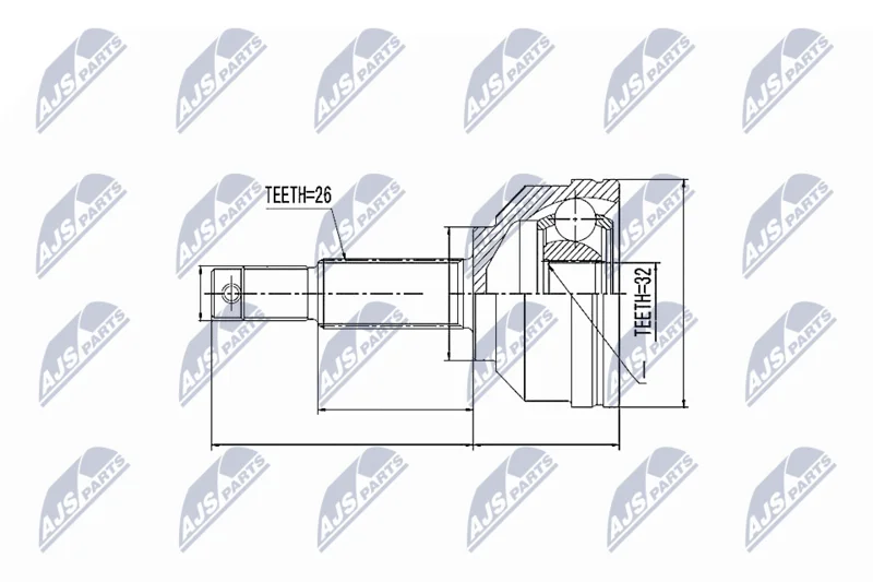 Komplet sklepov, pogonska gred NTY NPZ-CH-005