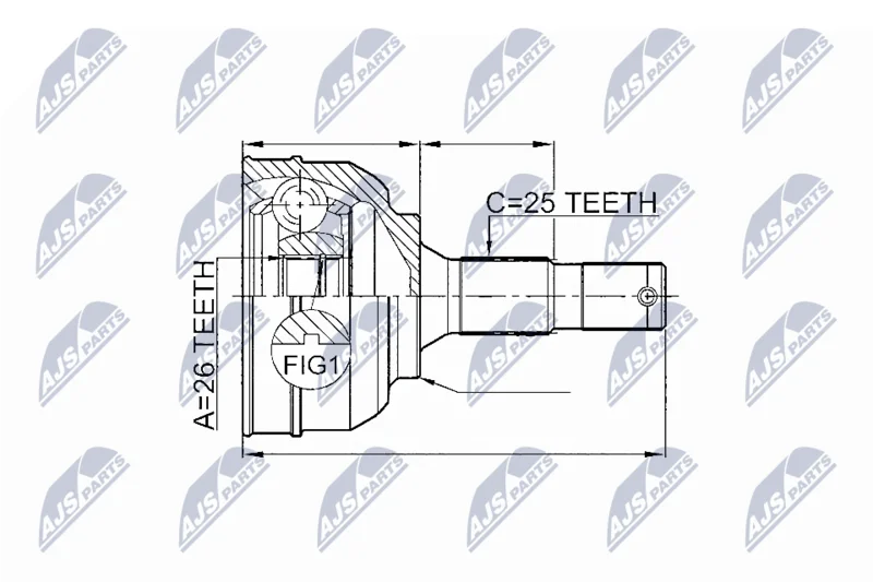 Komplet sklepov, pogonska gred NTY NPZ-CT-020