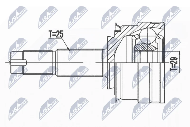 Komplet sklepov, pogonska gred NTY NPZ-DW-033