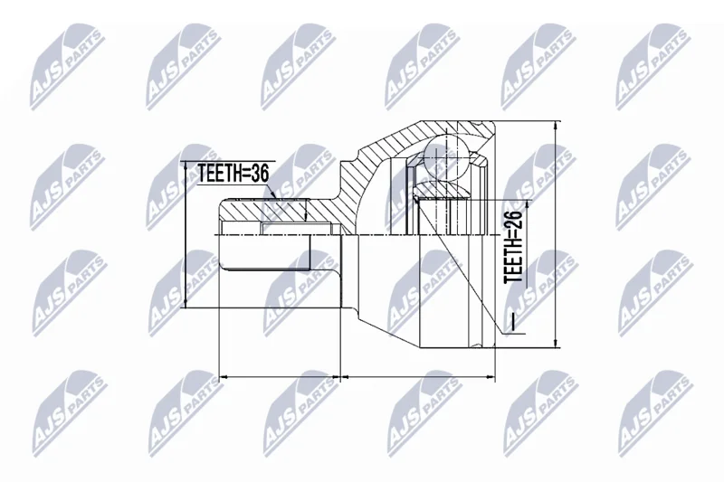Komplet sklepov, pogonska gred NTY NPZ-FR-016