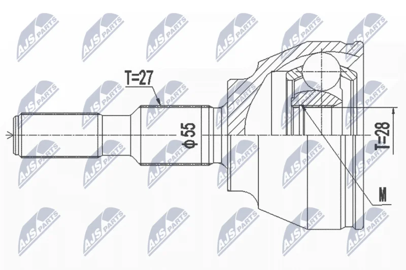 Komplet sklepov, pogonska gred NTY NPZ-FR-056
