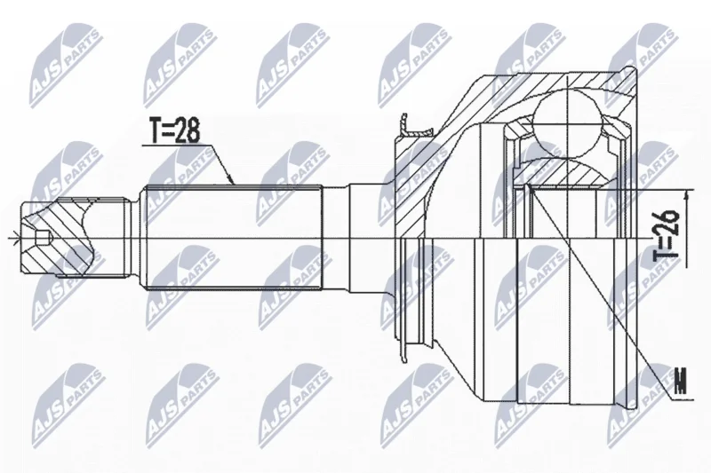 Komplet sklepov, pogonska gred NTY NPZ-KA-366