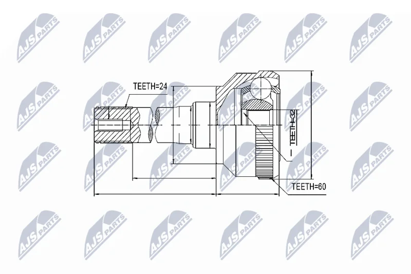 Komplet sklepov, pogonska gred NTY NPZ-LR-011
