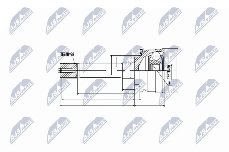 Komplet sklepov, pogonska gred NTY NPZ-MS-007
