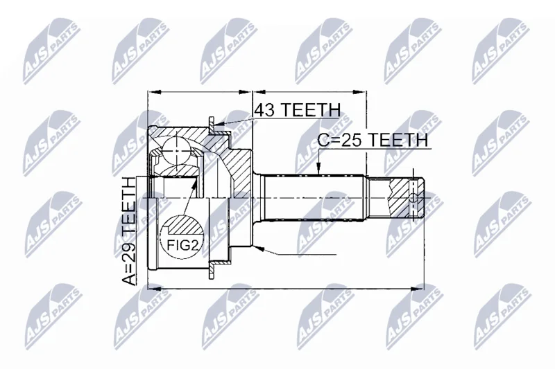 Komplet sklepov, pogonska gred NTY NPZ-MS-059