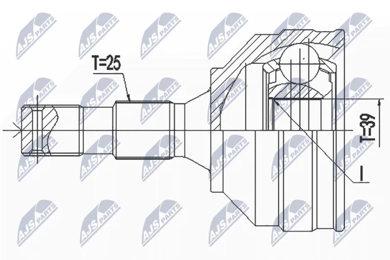 Komplet sklepov, pogonska gred NTY NPZ-PE-029