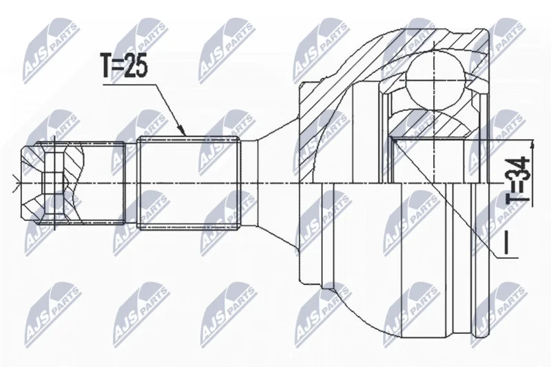Komplet sklepov, pogonska gred NTY NPZ-PE-034
