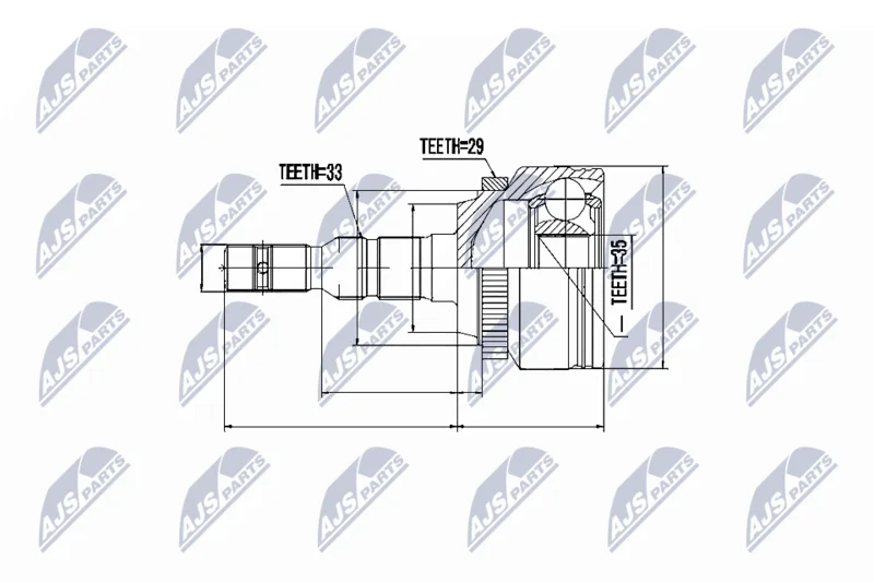 Komplet sklepov, pogonska gred NTY NPZ-PL-024
