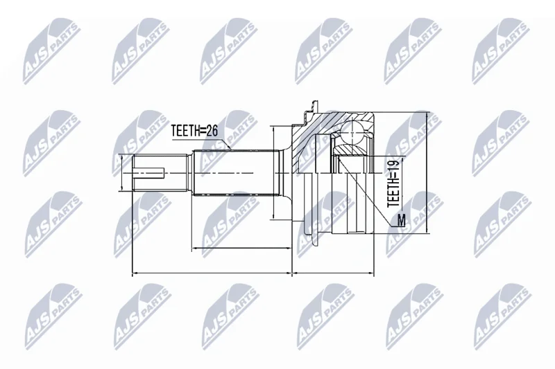Komplet sklepov, pogonska gred NTY NPZ-TY-090