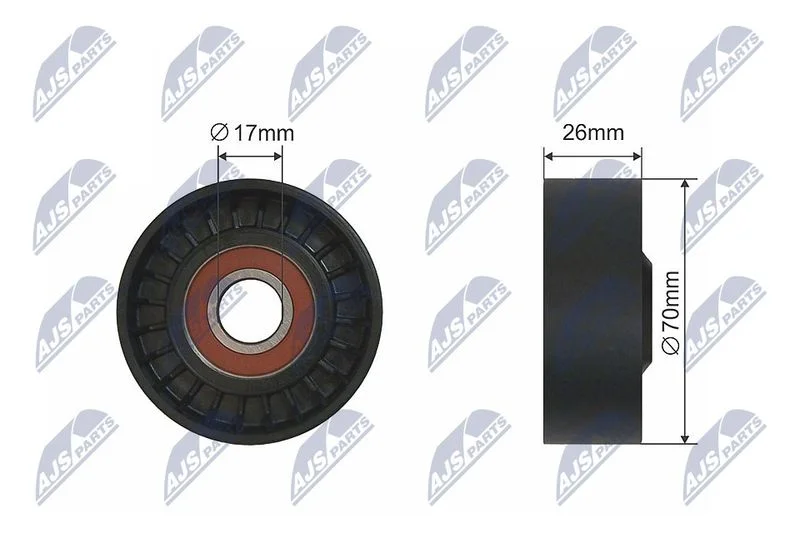 Napenjalec jermena, V-rebrasti jermen NTY RNK-CH-021
