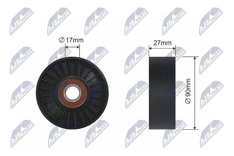 Tensioner Pulley, V-belt NTY RNK-CH-034