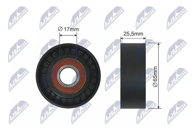 Tensioner Pulley, V-belt NTY RNK-CT-038