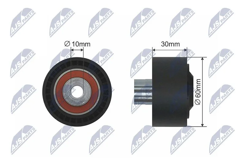 Tensioner Pulley, V-belt NTY RNK-CT-040
