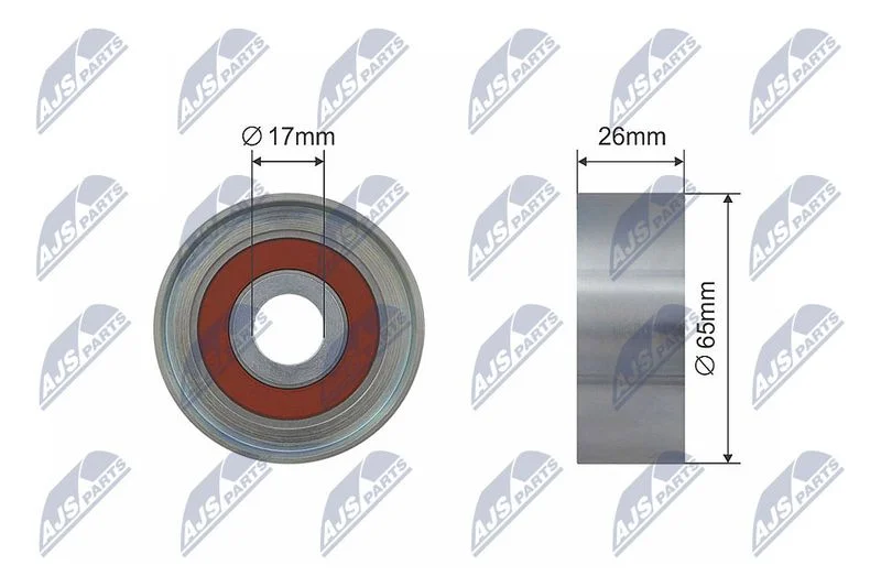 Tensioner Pulley, V-belt NTY RNK-ME-015