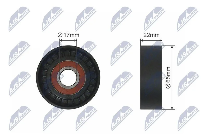 Tensioner Pulley, V-belt NTY RNK-ME-022