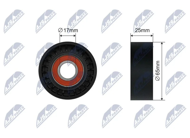 Tensioner Pulley, V-belt NTY RNK-ME-040
