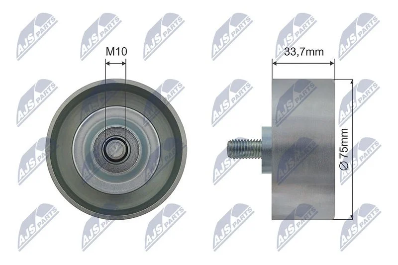 Tensioner Pulley, V-belt NTY RRK-NS-008