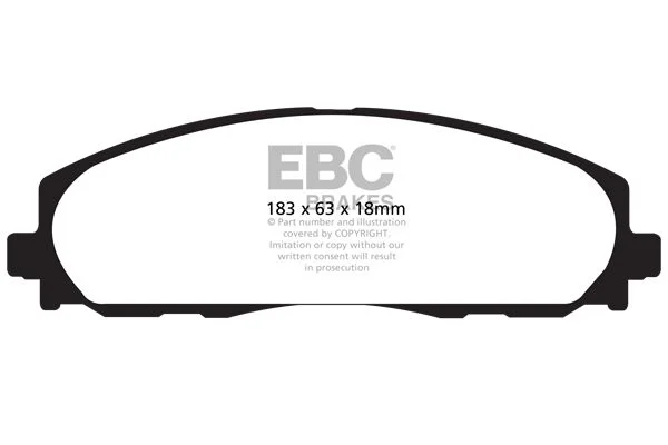 Stabdžių trinkelių rinkinys, diskinis stabdys EBC Brakes DP41888R