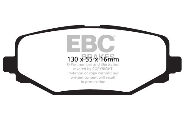 Stabdžių trinkelių rinkinys, diskinis stabdys EBC Brakes DP61889
