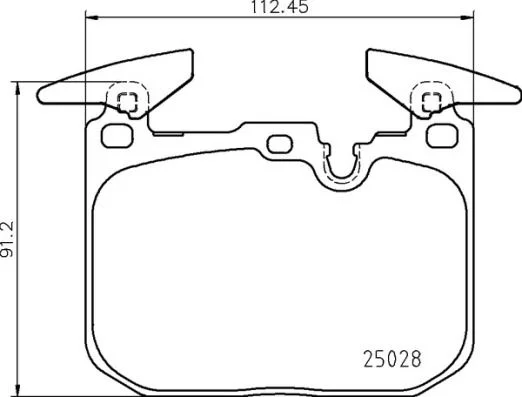 Komplet zavornih oblog, kolutna zavora BREMBO P 06 098