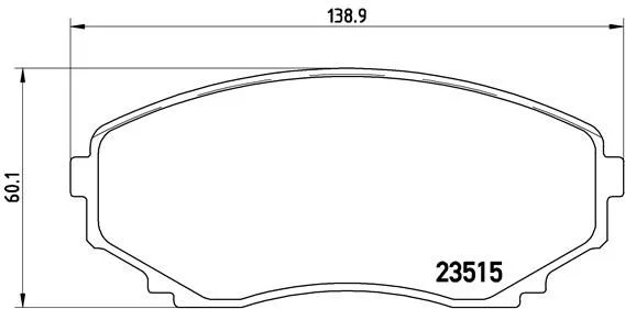 Brake Pad Set, disc brake BREMBO P 49 028