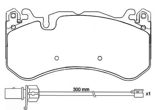 Komplet zavornih oblog, kolutna zavora BREMBO P 50 127