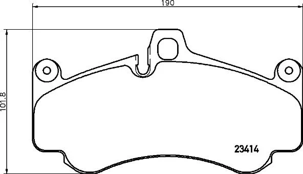 Komplet zavornih oblog, kolutna parkirna zavora BREMBO P 65 032
