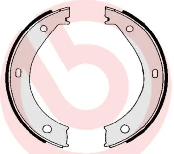 Brake Shoe Set, parking brake BREMBO S 06 503