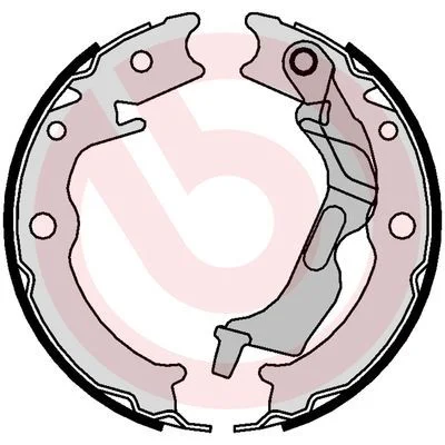 Komplet zavornih čeljusti, parkirna zavora BREMBO S 10 520
