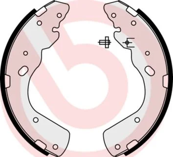 Komplet zavornih čevljev BREMBO S 23 576