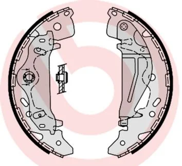 Komplet zavornih čevljev BREMBO S 30 521