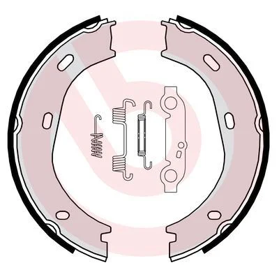 Komplet zavornih čeljusti, parkirna zavora BREMBO S 50 501