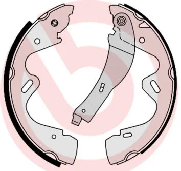 Komplet zavornih čevljev BREMBO S 56 517