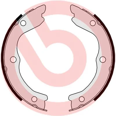 Komplet zavornih čeljusti, parkirna zavora BREMBO S 56 543