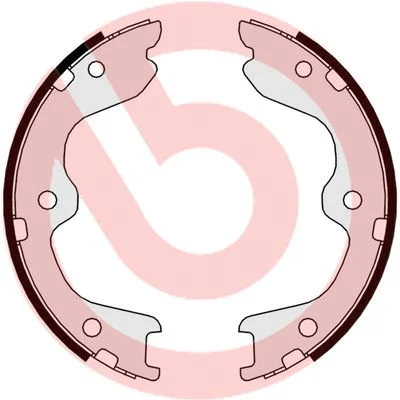 Komplet zavornih čeljusti, parkirna zavora BREMBO S 56 544