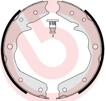 Komplet zavornih čeljusti, parkirna zavora BREMBO S 59 527