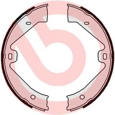 Komplet zavornih čeljusti, parkirna zavora BREMBO S 65 505