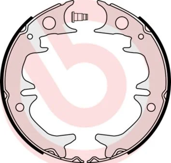 Komplet zavornih čeljusti, parkirna zavora BREMBO S 83 543
