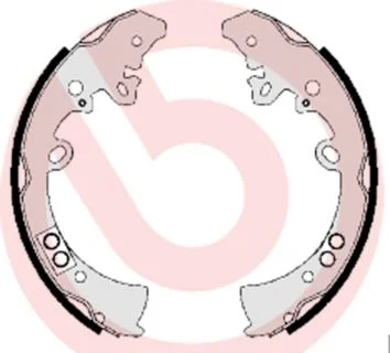Komplet zavornih čevljev BREMBO S 83 550