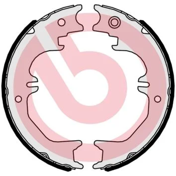 Komplet zavornih čeljusti, parkirna zavora BREMBO S 83 563