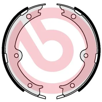 Komplet zavornih čeljusti, parkirna zavora BREMBO S 83 564